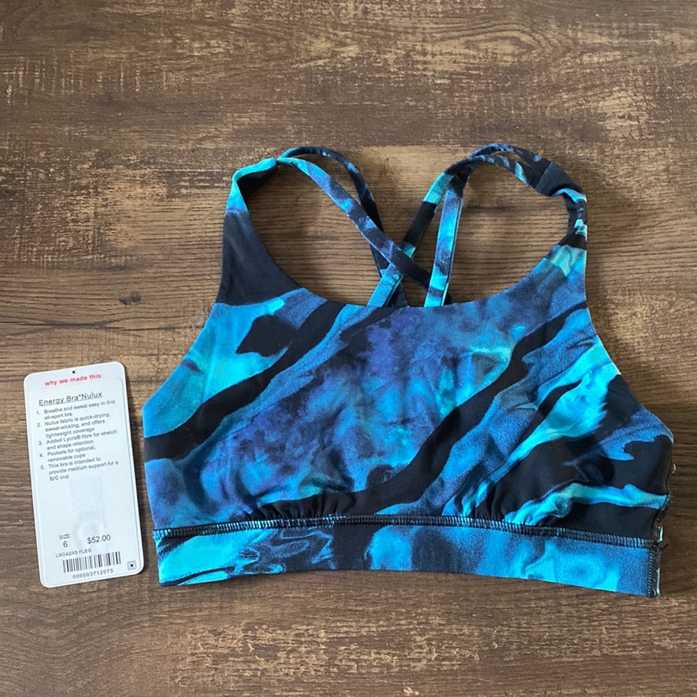 Lululemon Energy Bra Nulux SZ 6
